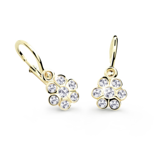 Náušnice pro miminka Cutie Jewellery C1737Z-Bílá