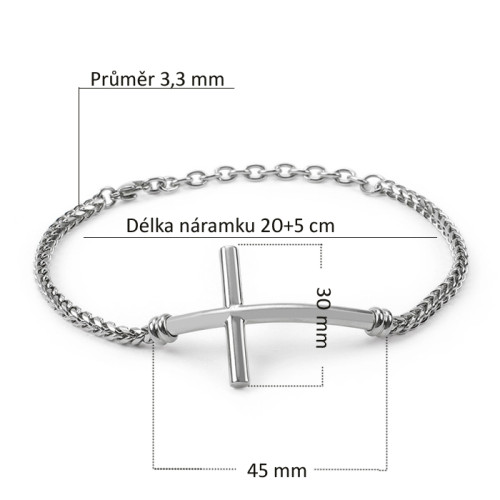 Náramek na paži křížek WJHB541ST