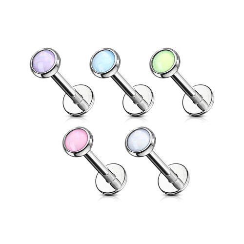 Piercing do rtu s umělým kamenem v sadě SEVL027