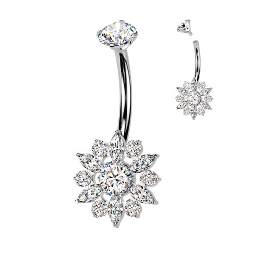 Piercing do břicha z titanu SETIN69-ST