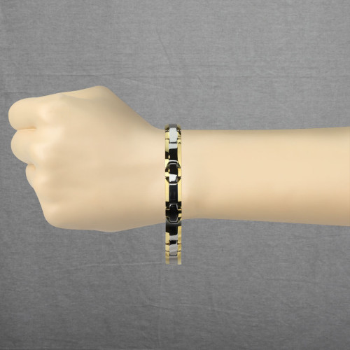 Dámský magnetický náramek z wolframu SETUB005GD