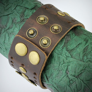 Kožený náramek s orly SESL0137