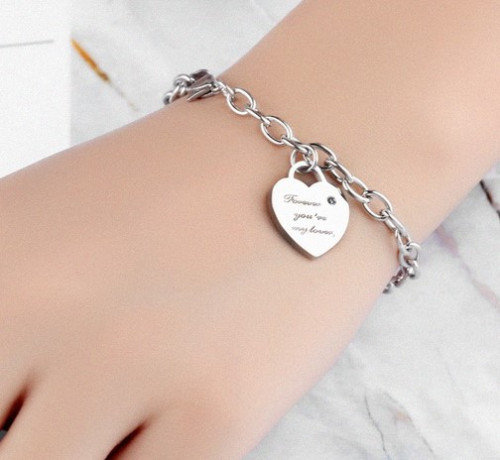 Dámský náramek srdíčko SEGS866ST