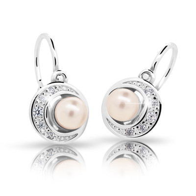 Dětské náušničky s perličkami Swarovski C2256