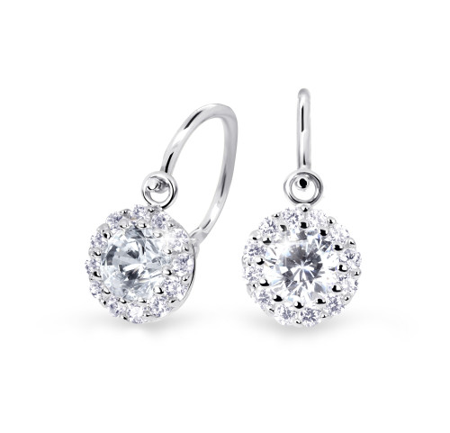 Zlaté dětské náušnice Cutie Jewellery C2745B-White