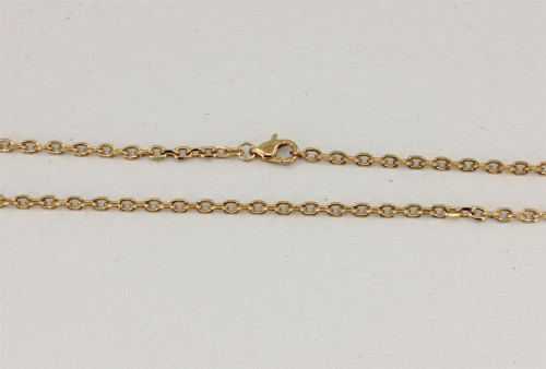 Ocelový pozlacený řetízek GNSSC002BGD