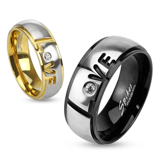 Prsten Spikes 2957 - Love