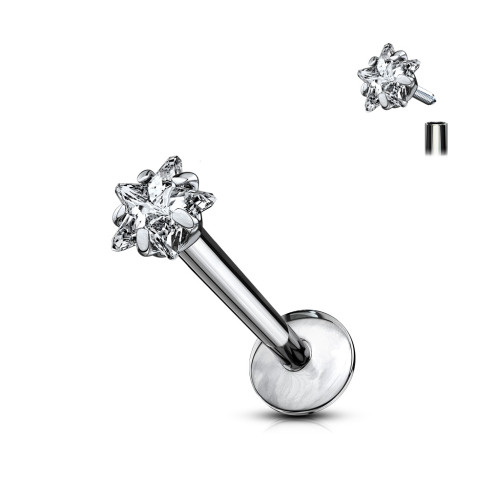 Titanový piercing do rtu SET23LI5