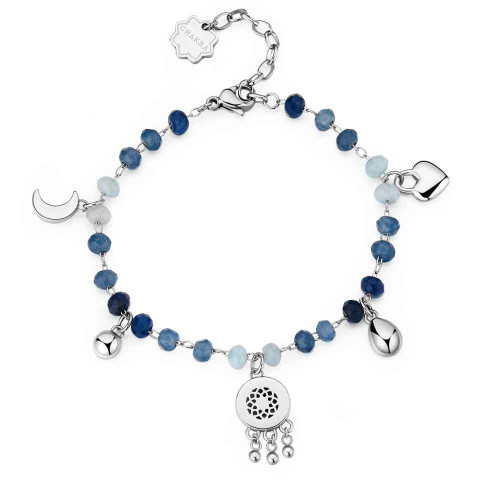 Ocelový náramek s přívěsky Brosway Chakra BHKB129