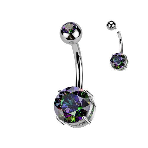 Piercing břicha titan se zirkony SETIN60ST-VM