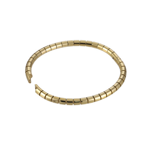 Pevný náramek z chirurgické oceli zlatý MBSG14GD