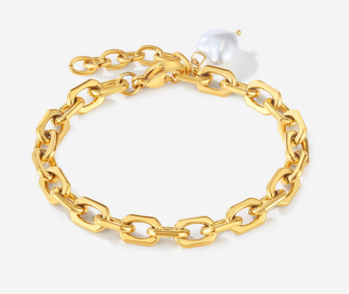 Zlatý náramek z chirurgické oceli SEGS1323GD