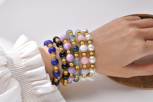 Kuličkové náramky s minerály SEBR1487G