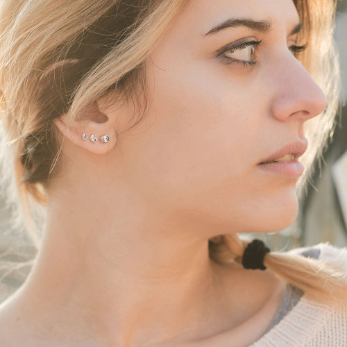 Ocelové náušnice pecky 3690