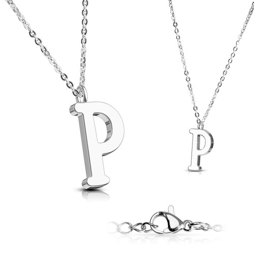 Přívěsek s písmenkem P+ řetízek