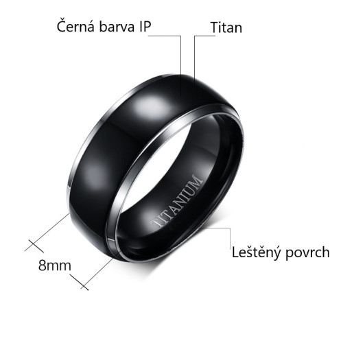 Prsten pro muže z titanu SETR004