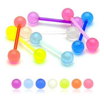 Plastový piercing do jazyku SEBXG