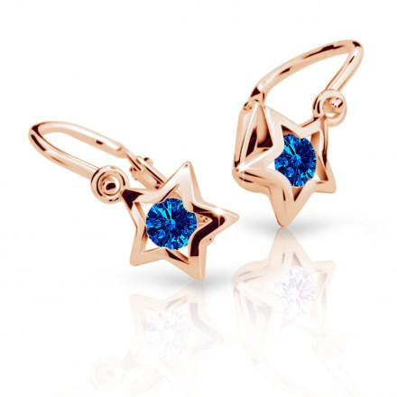 Dětské zlaté naušnice Cutie Jewellery C1942R-Dark Blue