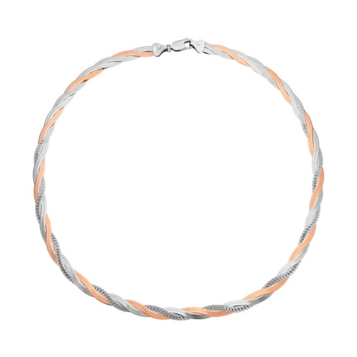 Pozlacený stříbrný náhrdelník 304984