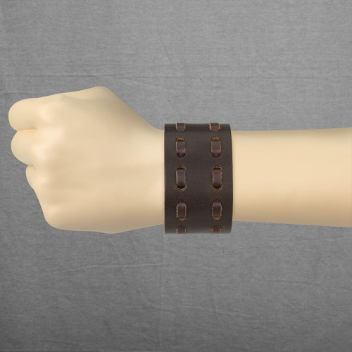 Kožený náramek SESL0217-BRN