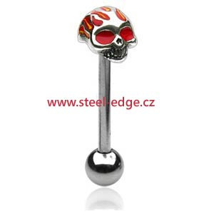 Piercing do jazyku s lebkou 014R