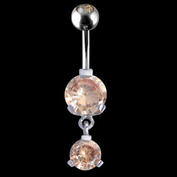 Visací piercing do břicha 19-CHM