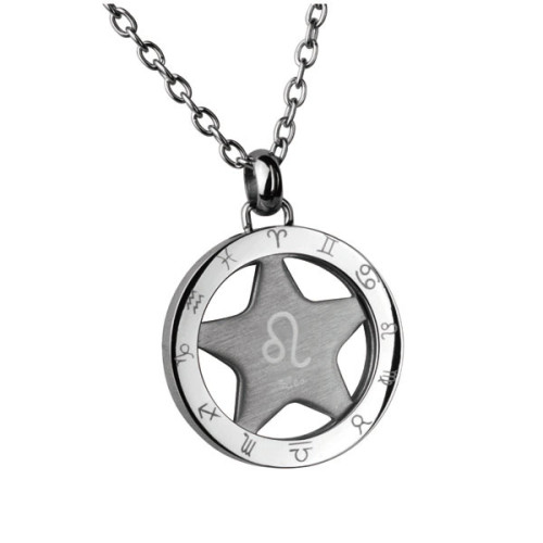 Ocelový přívěsek se znamením horoskopu Lev PSS65
