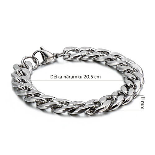 Náramek na ruku z chirurgické oceli WJHB673-11