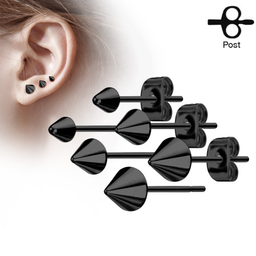 Pecky z chirurgické oceli 3445-BK