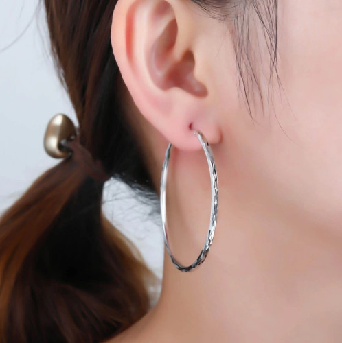 Stříbrné kruhové náunšice 30465309