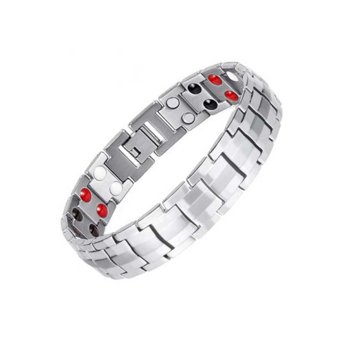 Pánský ocelový náramek s magnety WJHB717