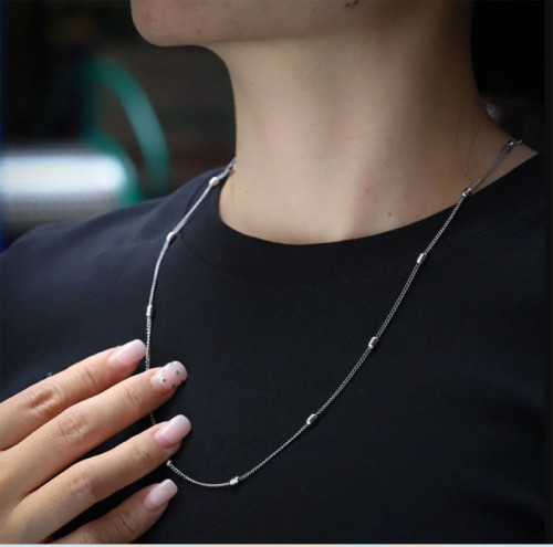 Minimalistický náhrdelník z chirurgické oceli NSSC168