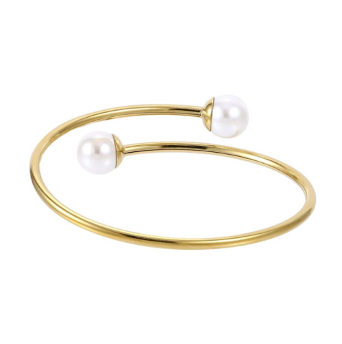 Náramek bangle s pozlacené oceli BSSG213