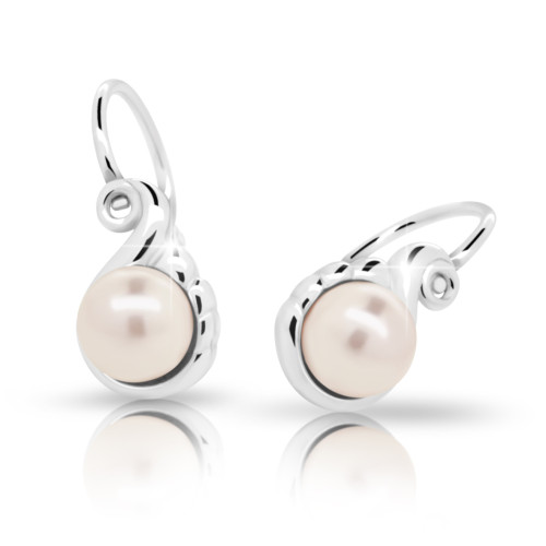 Dětské náušnice s perlou Swarovski C2408