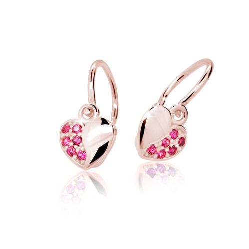 Dětské zlaté náušnice Cutie Jewellerly C2160R-Tcf Red