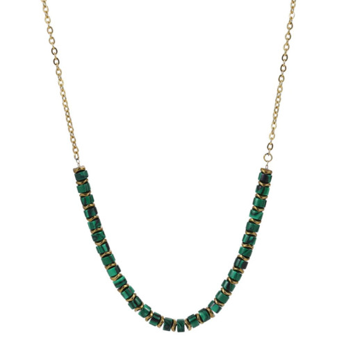 Stylový pozlacený ocelový náhrdelník NSS1014M