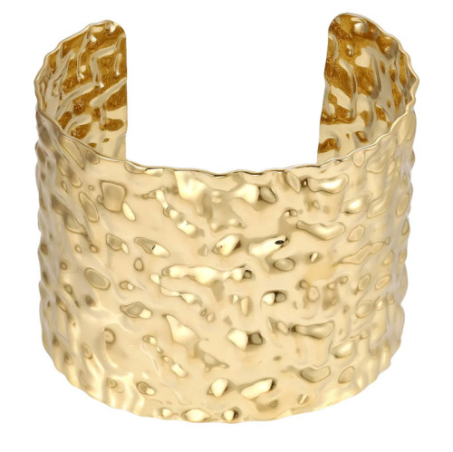 Pevný pozlacený náramek z chirurgické oceli MGSG19GD