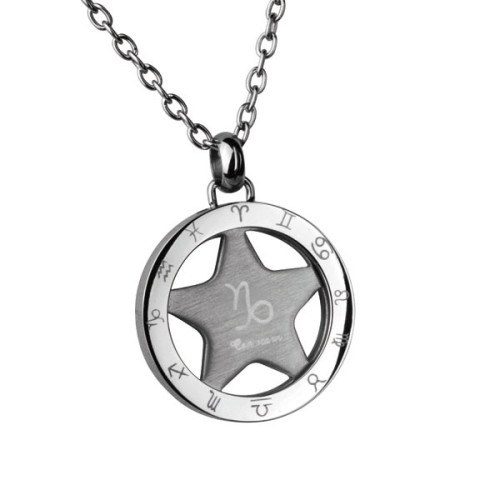 Ocelový přívěsek se znamením horoskopu Kozoroh PSS63