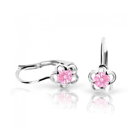 Zlaté dívčí náušnice Cutie Jewellery C1945B-KL Pink