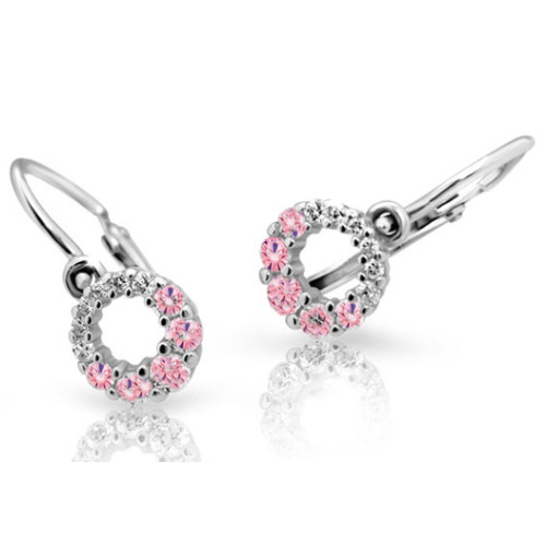 Dětské náušnice Cutie C2154B Pink