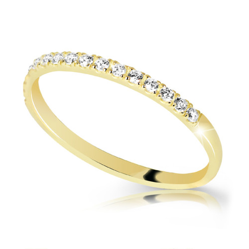 Zlatý prsten se zirkony Z6739Z