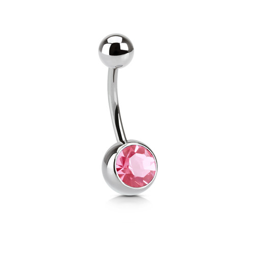 Piercing do břicha chirurgická ocel SENS03-rose