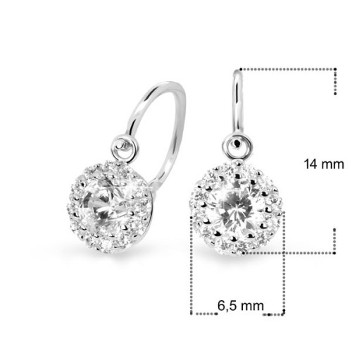 Dětské zlaté náušnice Cutie Jewellery C2745-Rozměry