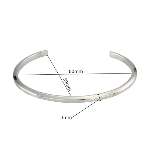 Pevný ocelový náramek na ruku GBSG133