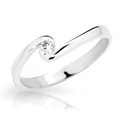 Prsten se zirkonem stříbro 1934