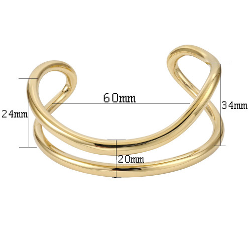 Pevný dámský náramek z chirurgické oceli MBSG32