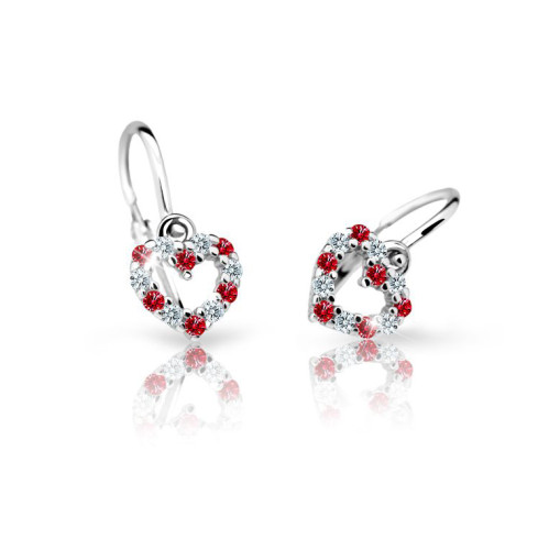 Zlaté náušnice pro miminko Cutie Jewellery C2157B-Ruby Dark