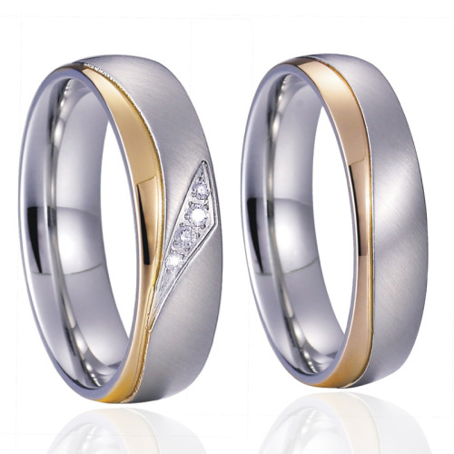 Ocelové snubní prsteny SPPL020