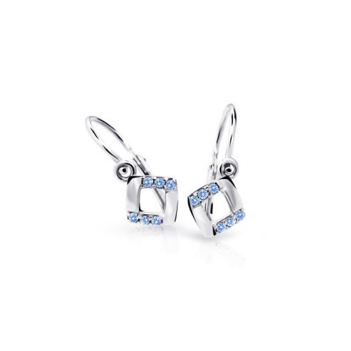Zlaté dětské náušnice C2268B-Arctic Blue