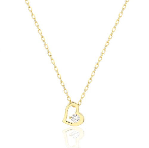 Jemný stříbrný náhrdelník srdíčko 3142940001